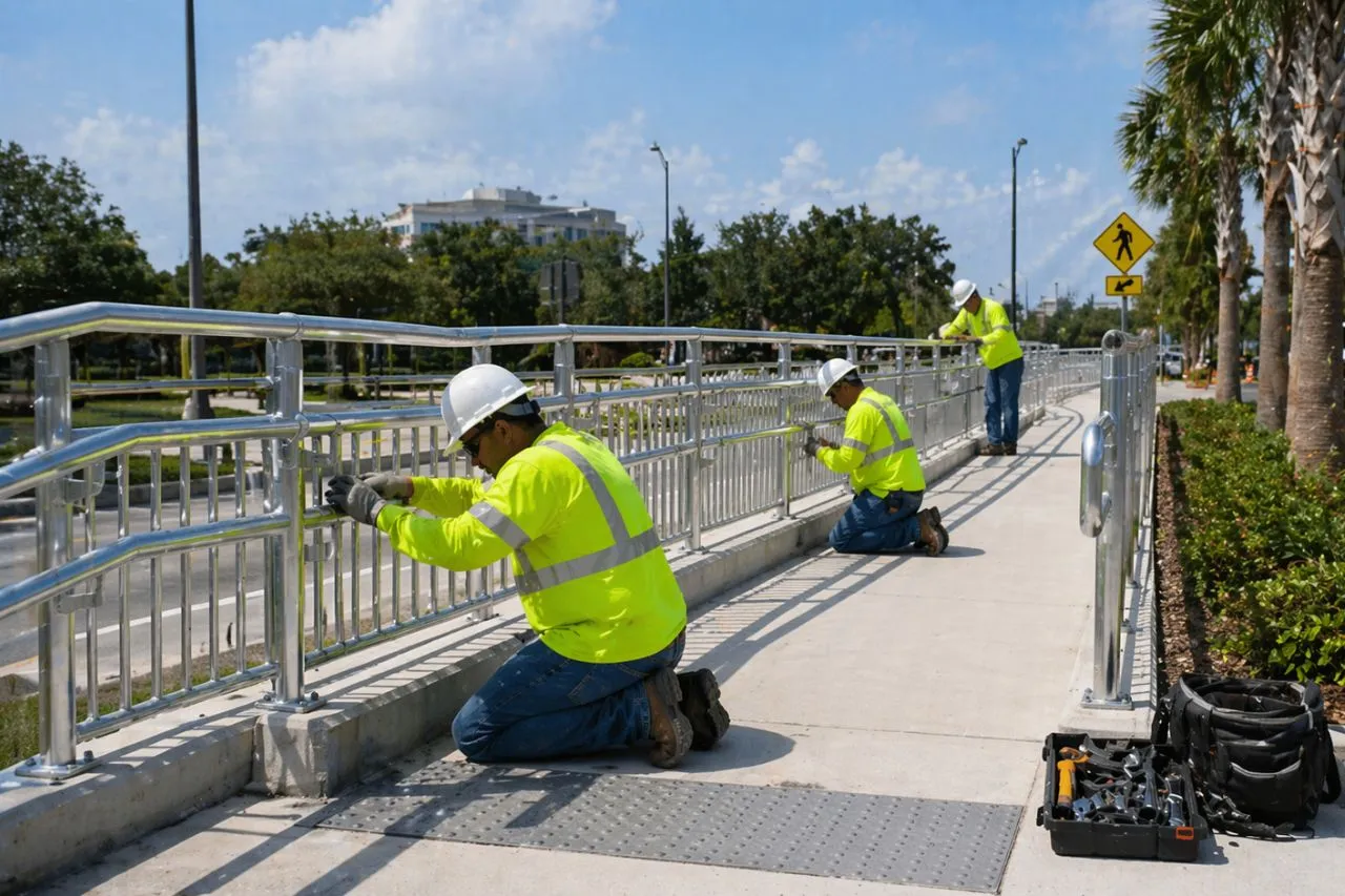 Pedestrian and ADA handrail services in Florida